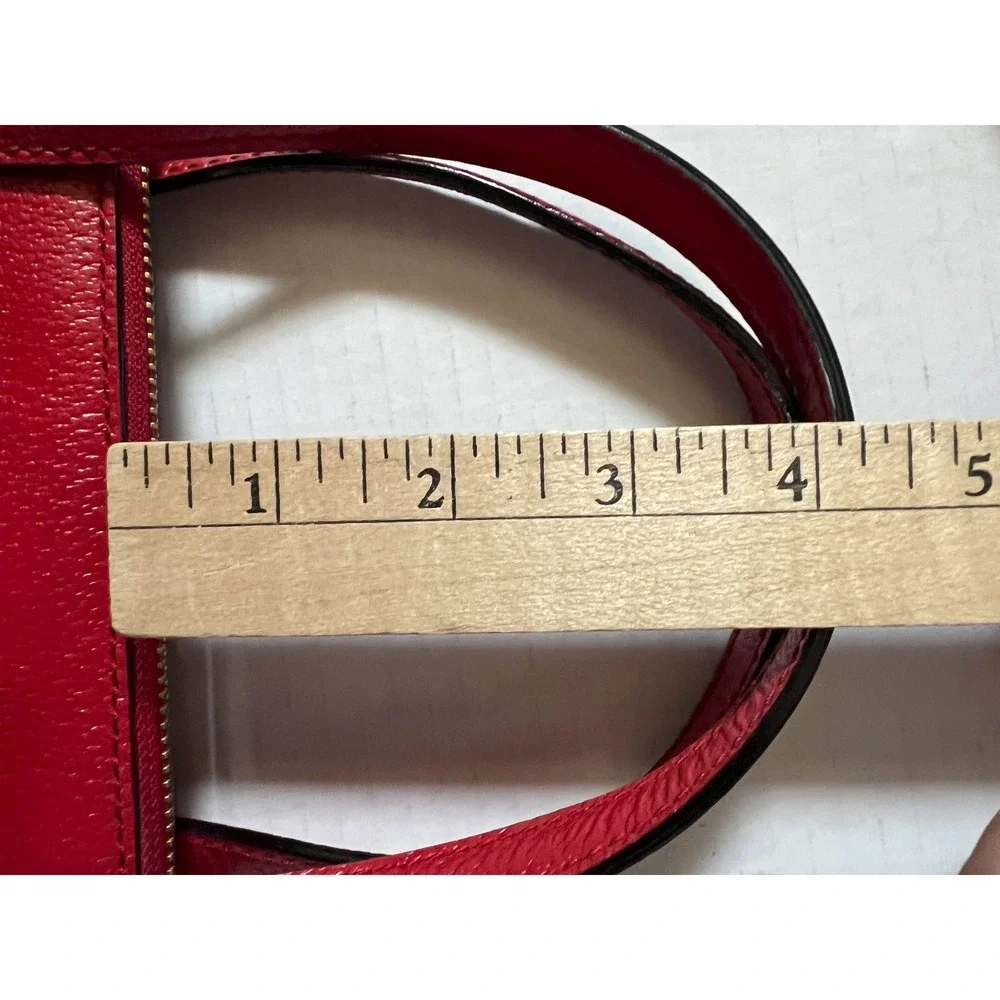KATE SPADE NEW YORK Maise Matthews Street Satchel - Red Handbag Purse &‎ Wallet